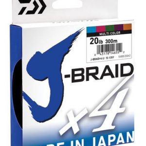 Daiwa J-Braid X4 300m Multi Colour
