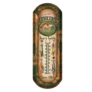 Lunkers Nostalgic Tin Thermometer